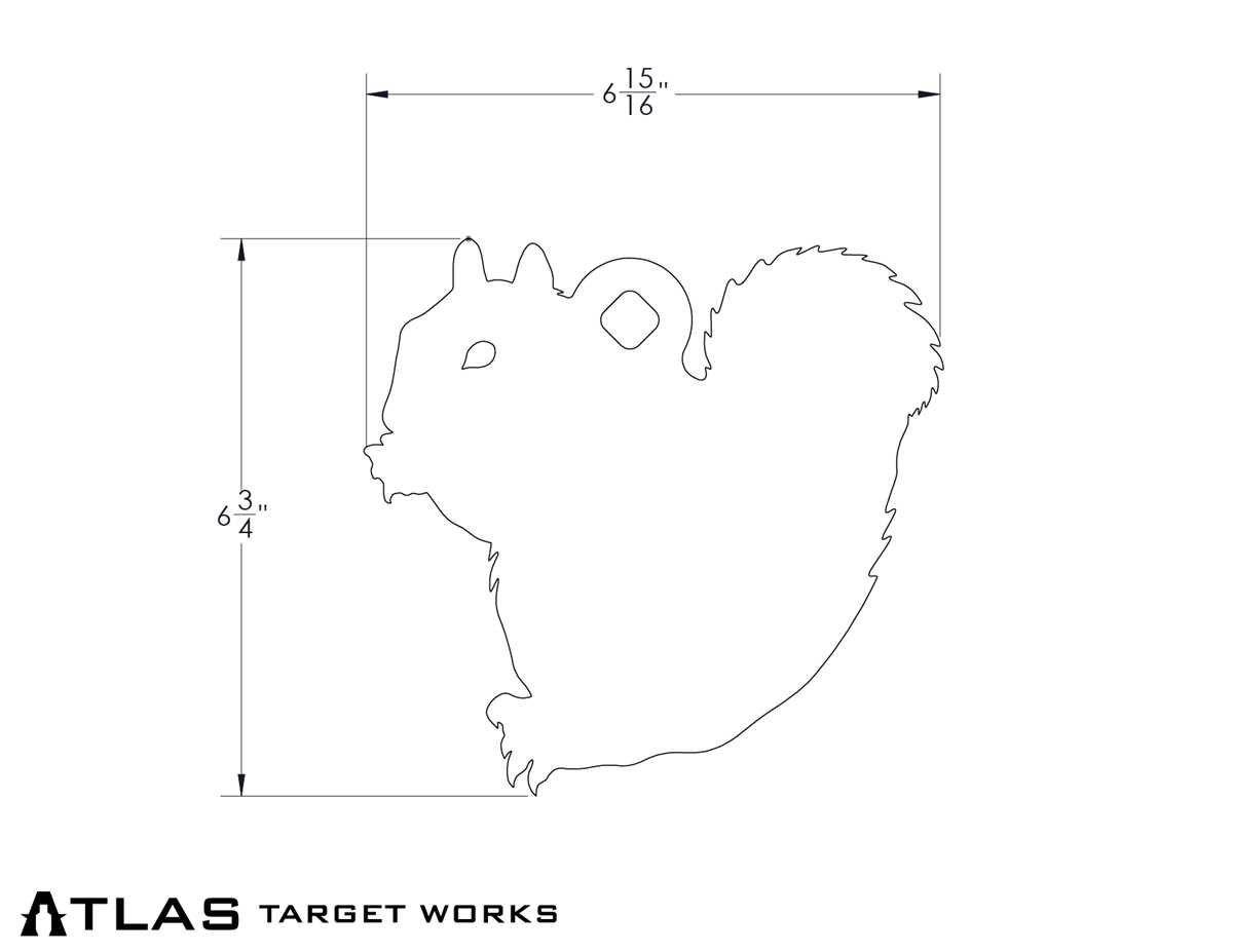 squirrel targets printable