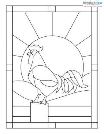 stained glass patterns free printable