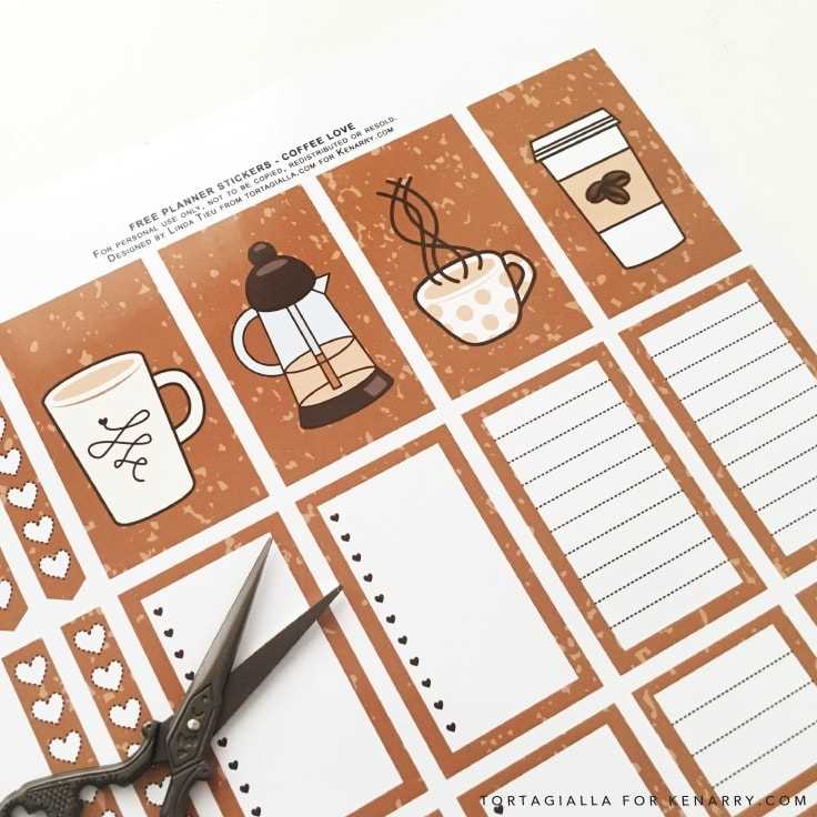 sticker printables for planners