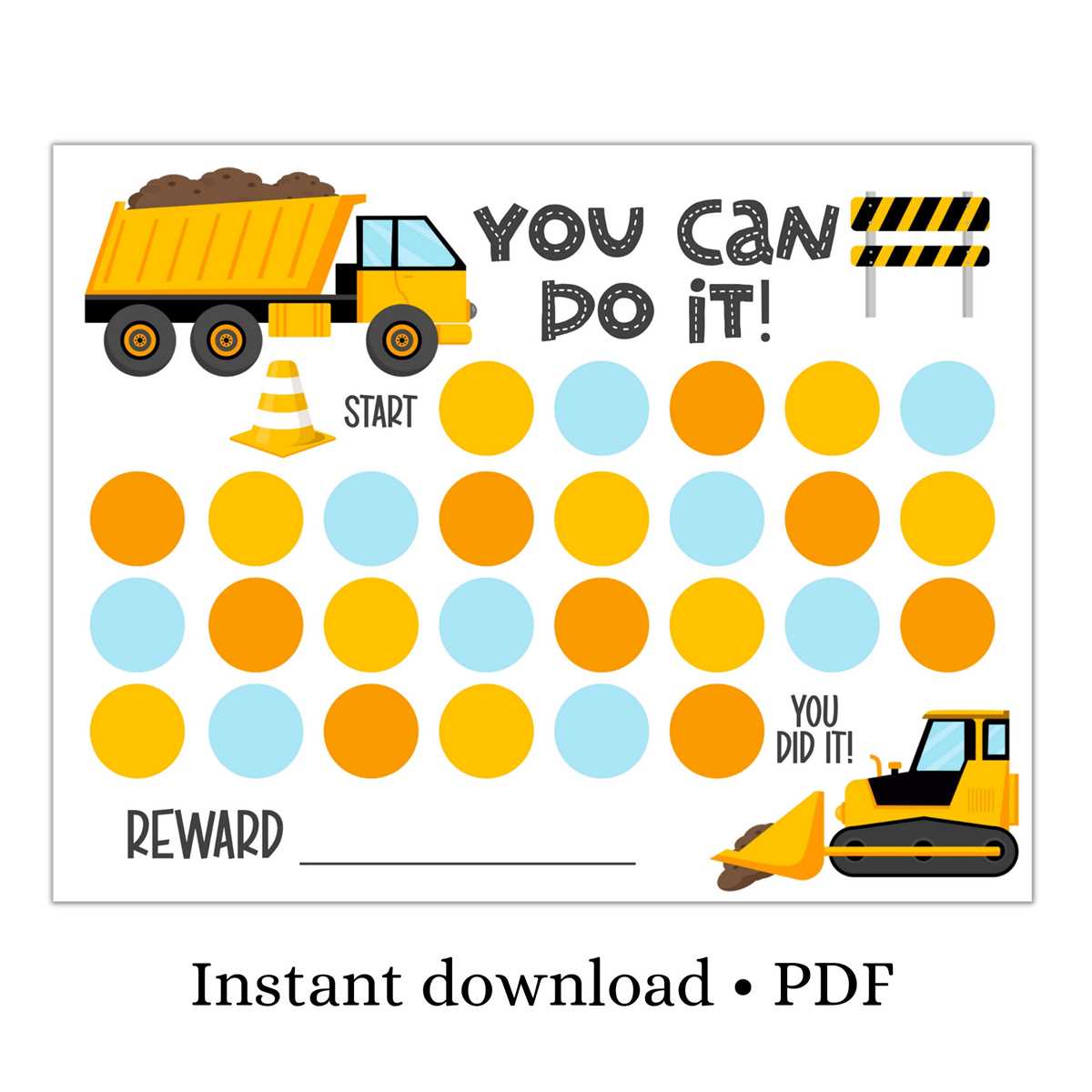 sticker reward chart printable free