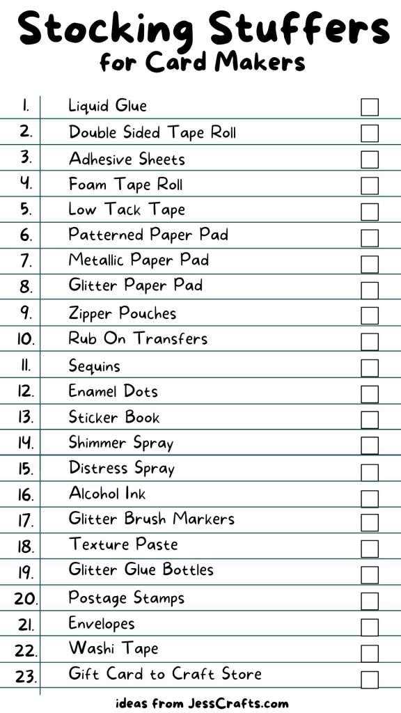 stocking stuffer list printable stocking stuffer list printable