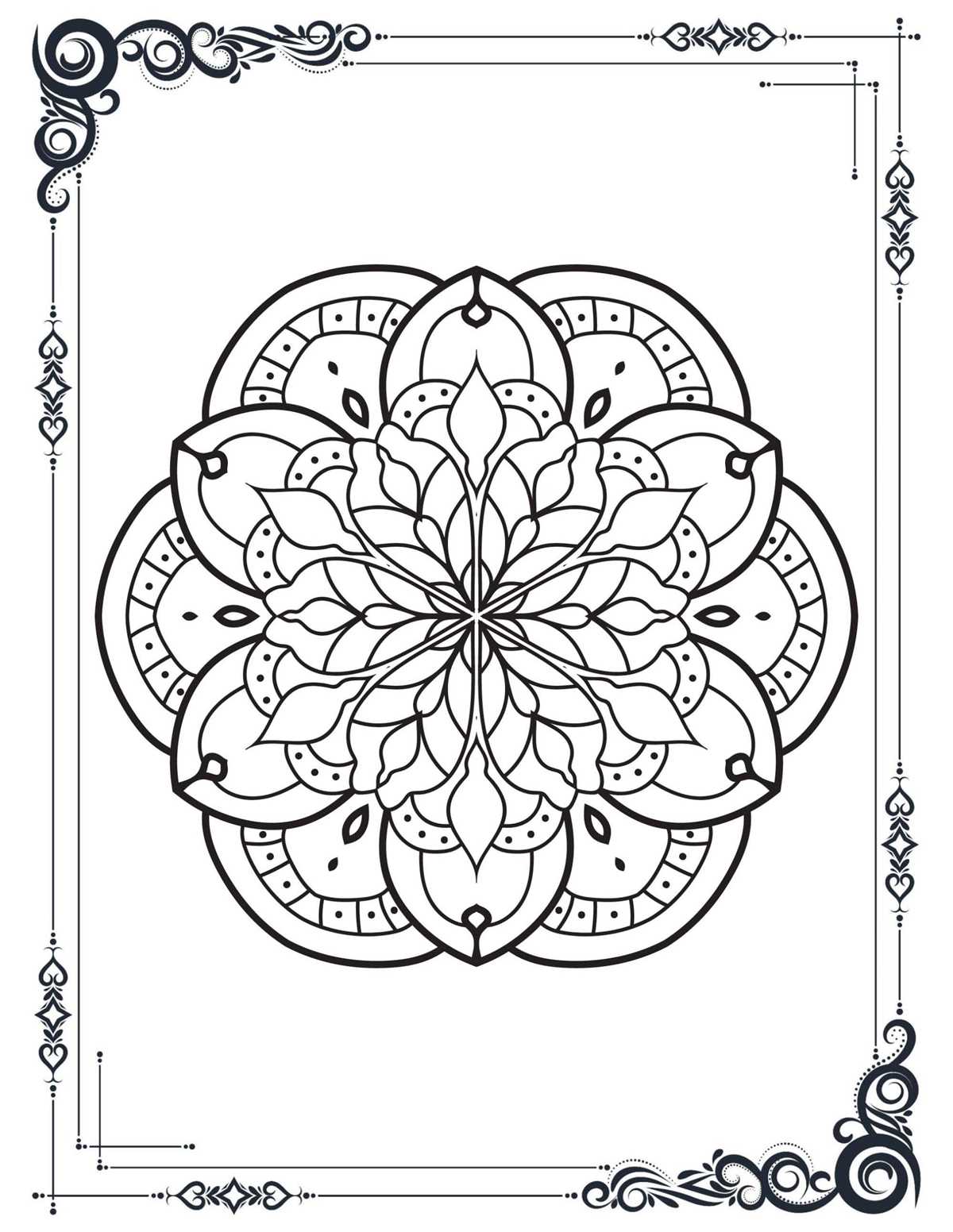 stress relief coloring sheets printable