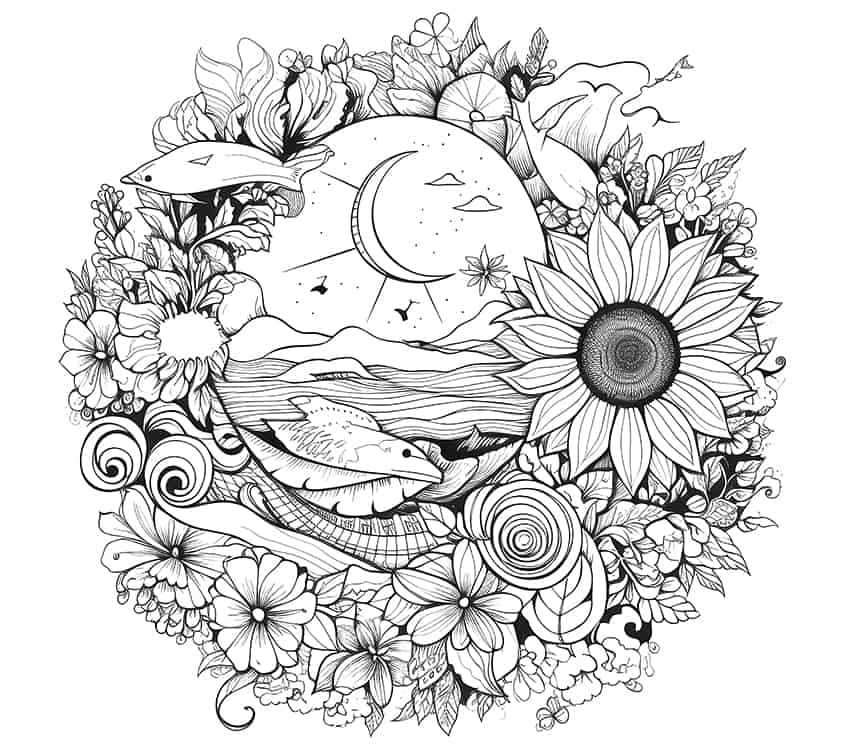 summer coloring printable summer coloring printable