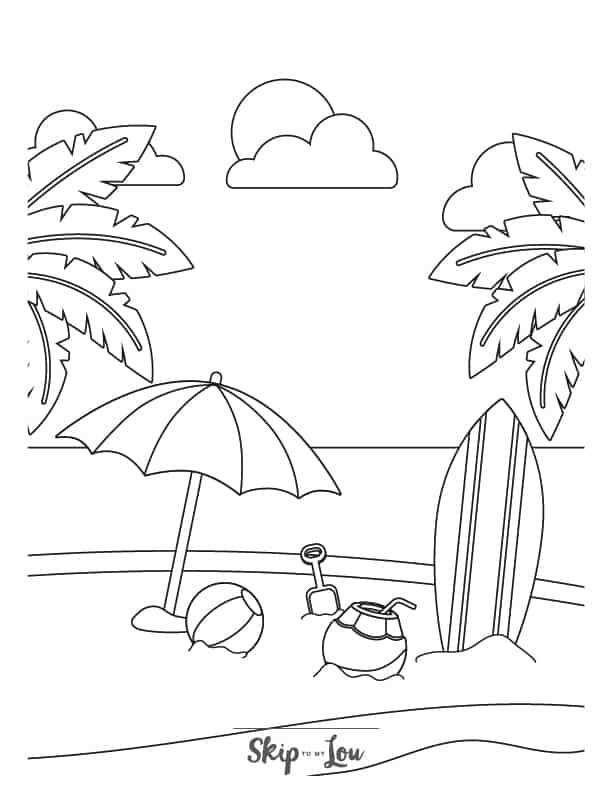 summer fun coloring pages printable summer fun coloring pages printable