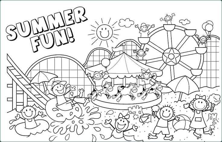 summer fun coloring pages printable summer fun coloring pages printable