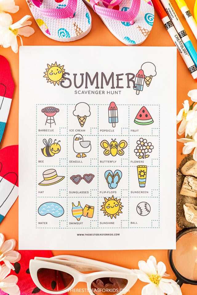 summer scavenger hunt printable summer scavenger hunt printable
