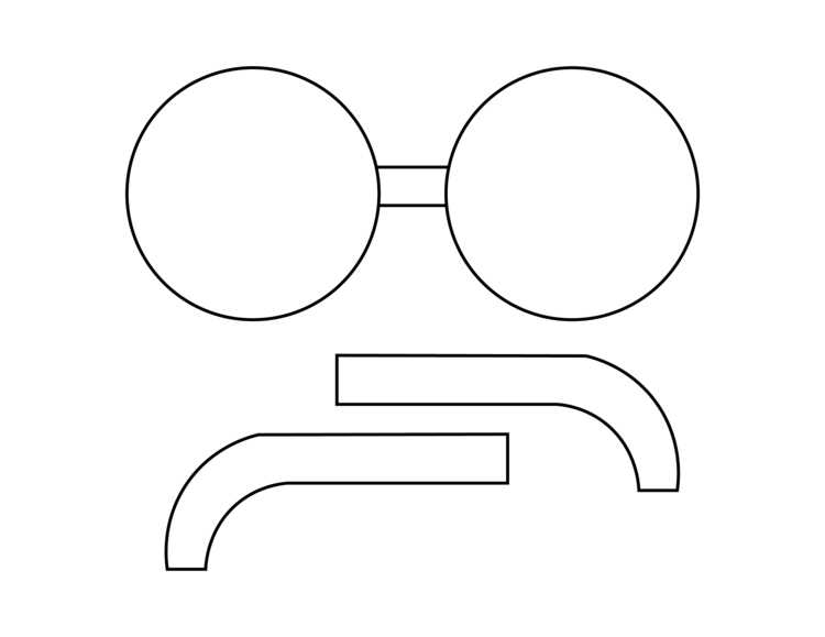 sunglasses printable template sunglasses printable template