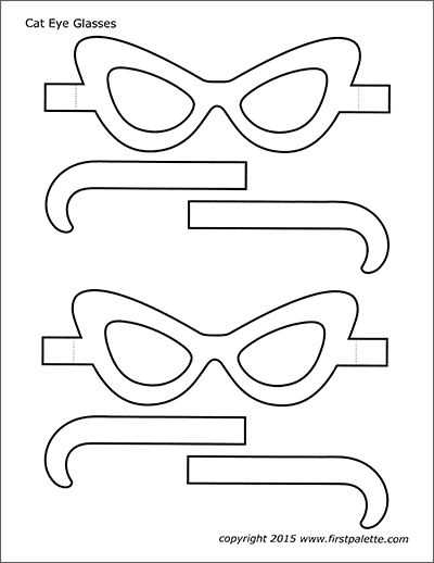 sunglasses printable template sunglasses printable template