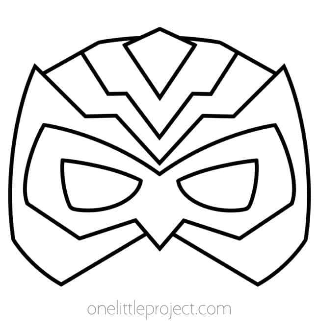 super hero mask template printable