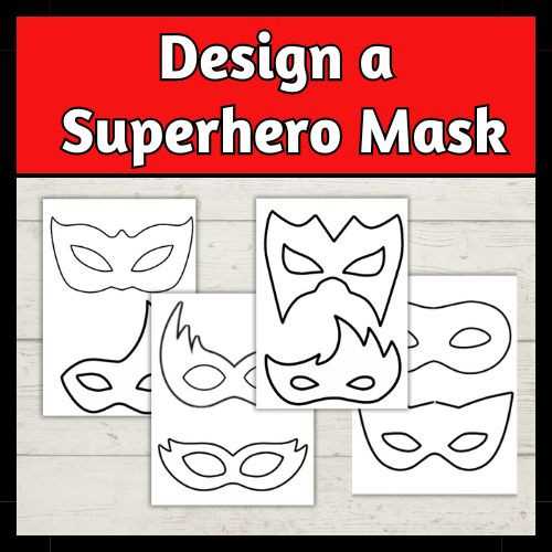 super hero mask template printable