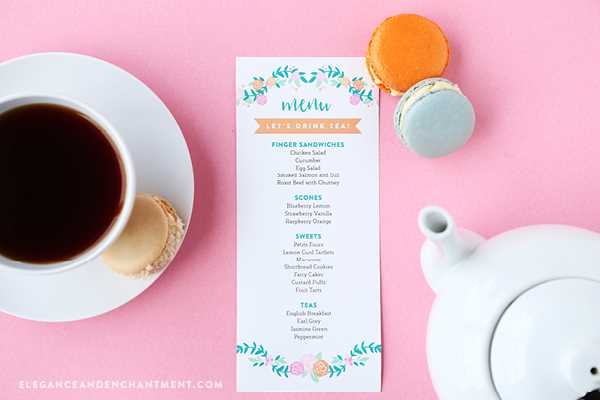 tea party cards printable tea party cards printable