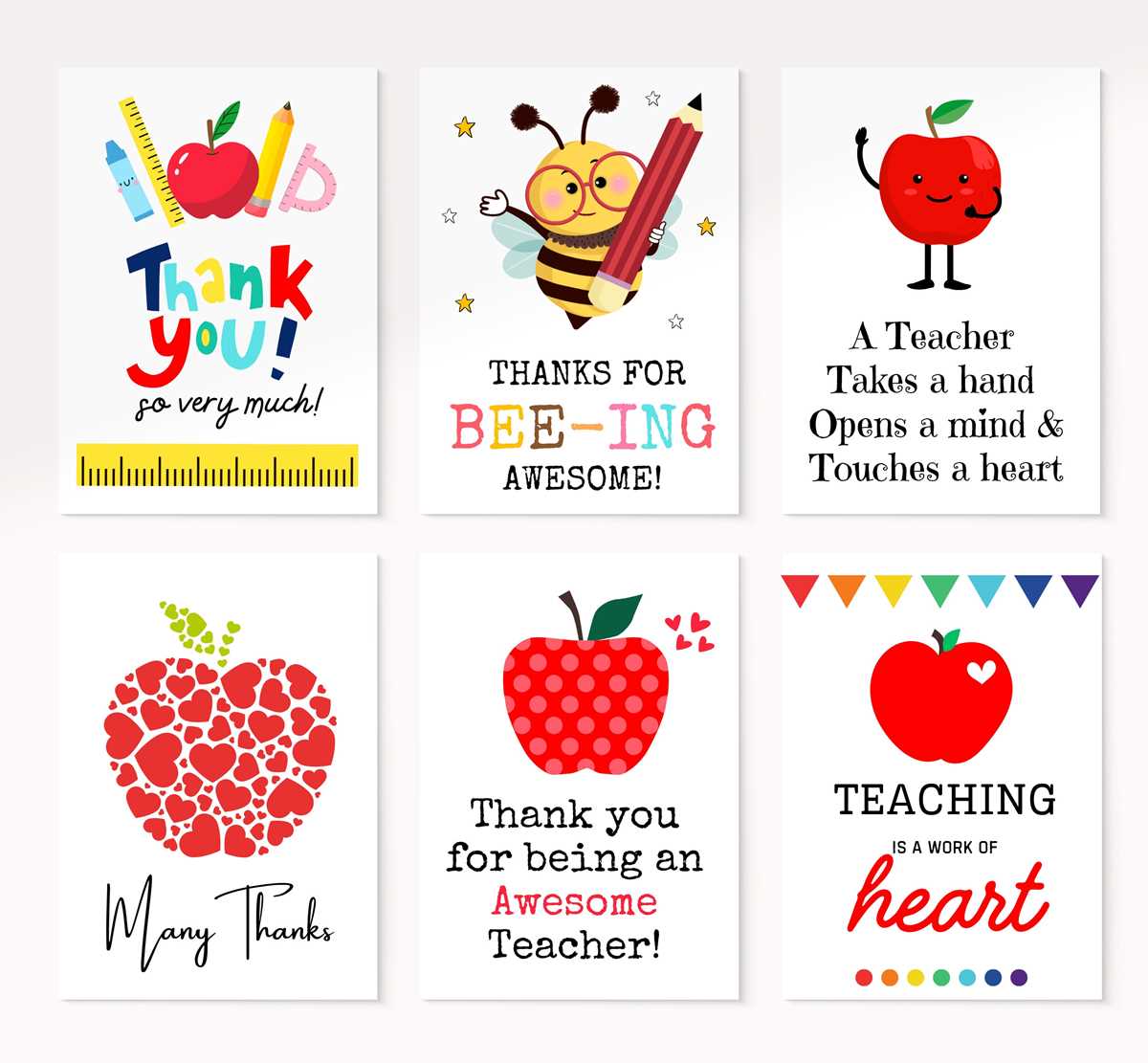 teacher appreciation printable card