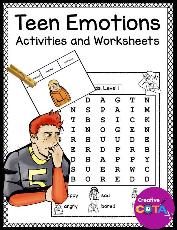 teenage printable activities