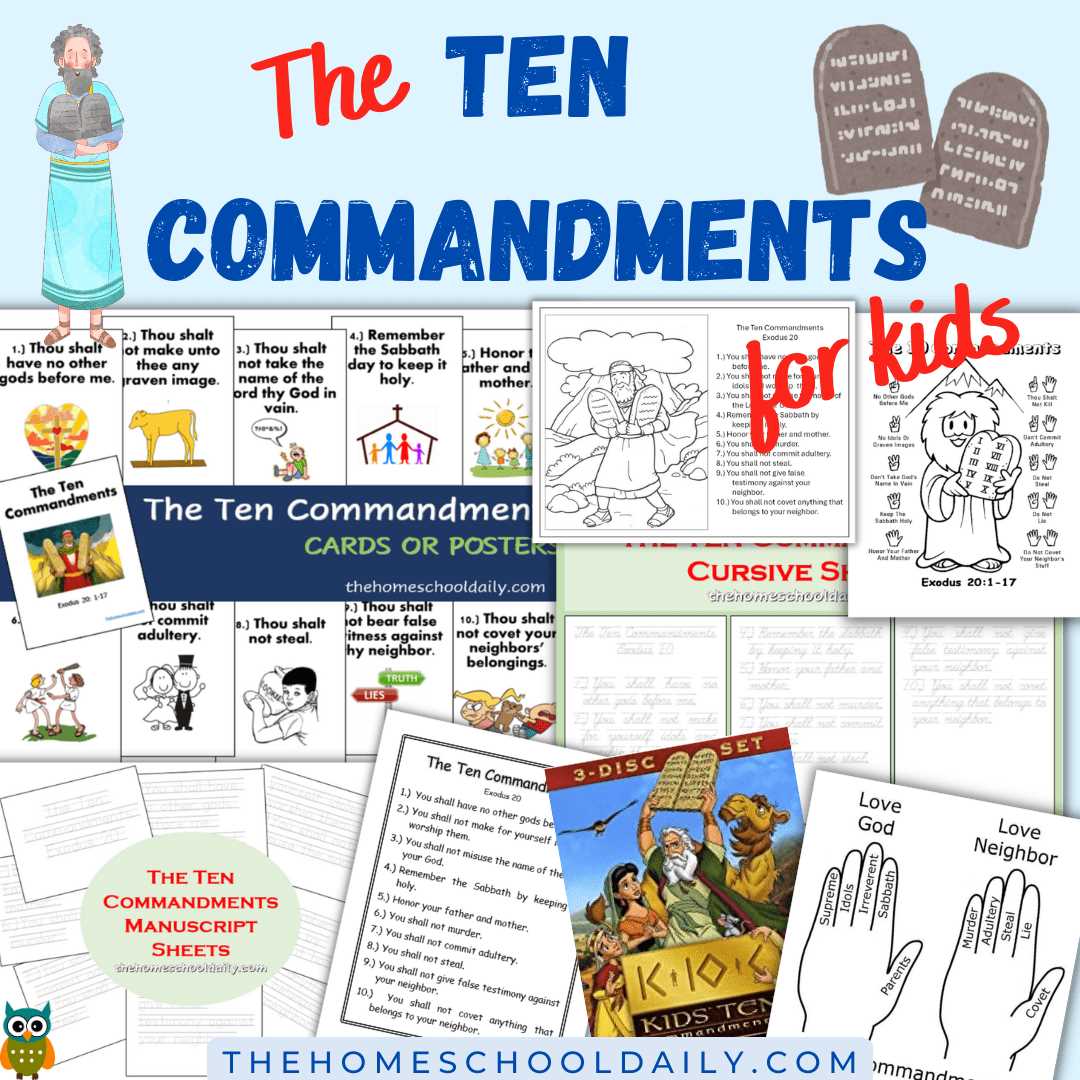 ten commandments free printables ten commandments free printables