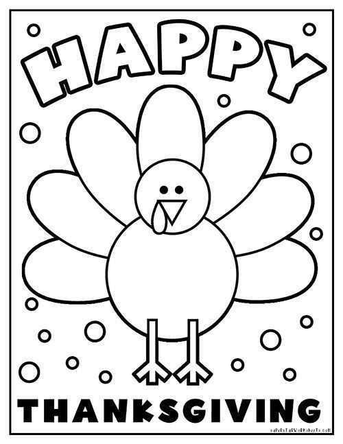 thanksgiving coloring printable pages