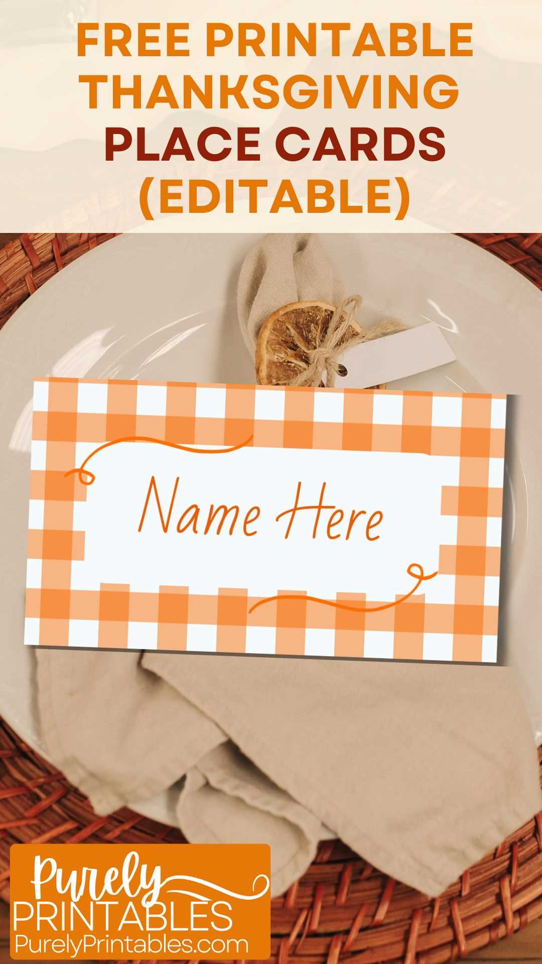 thanksgiving place cards free printable