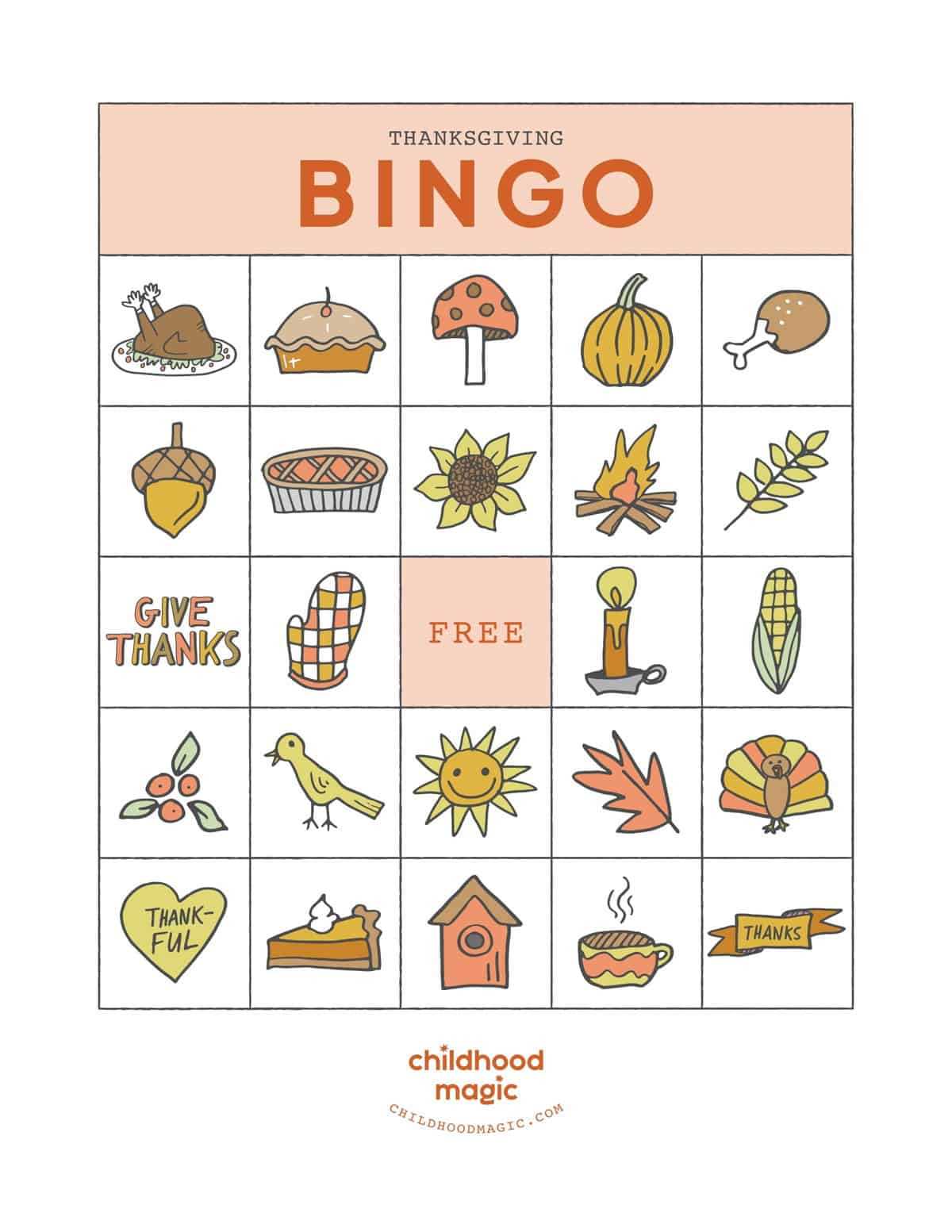 thanksgiving printable bingo thanksgiving printable bingo