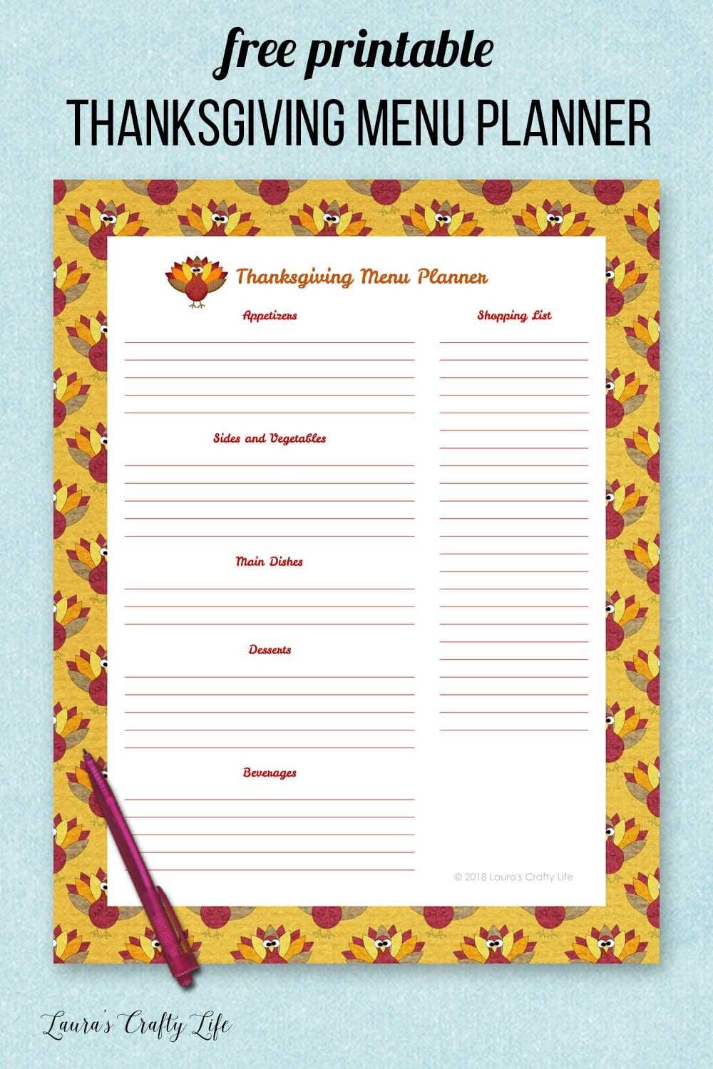 thanksgiving printable menu thanksgiving printable menu