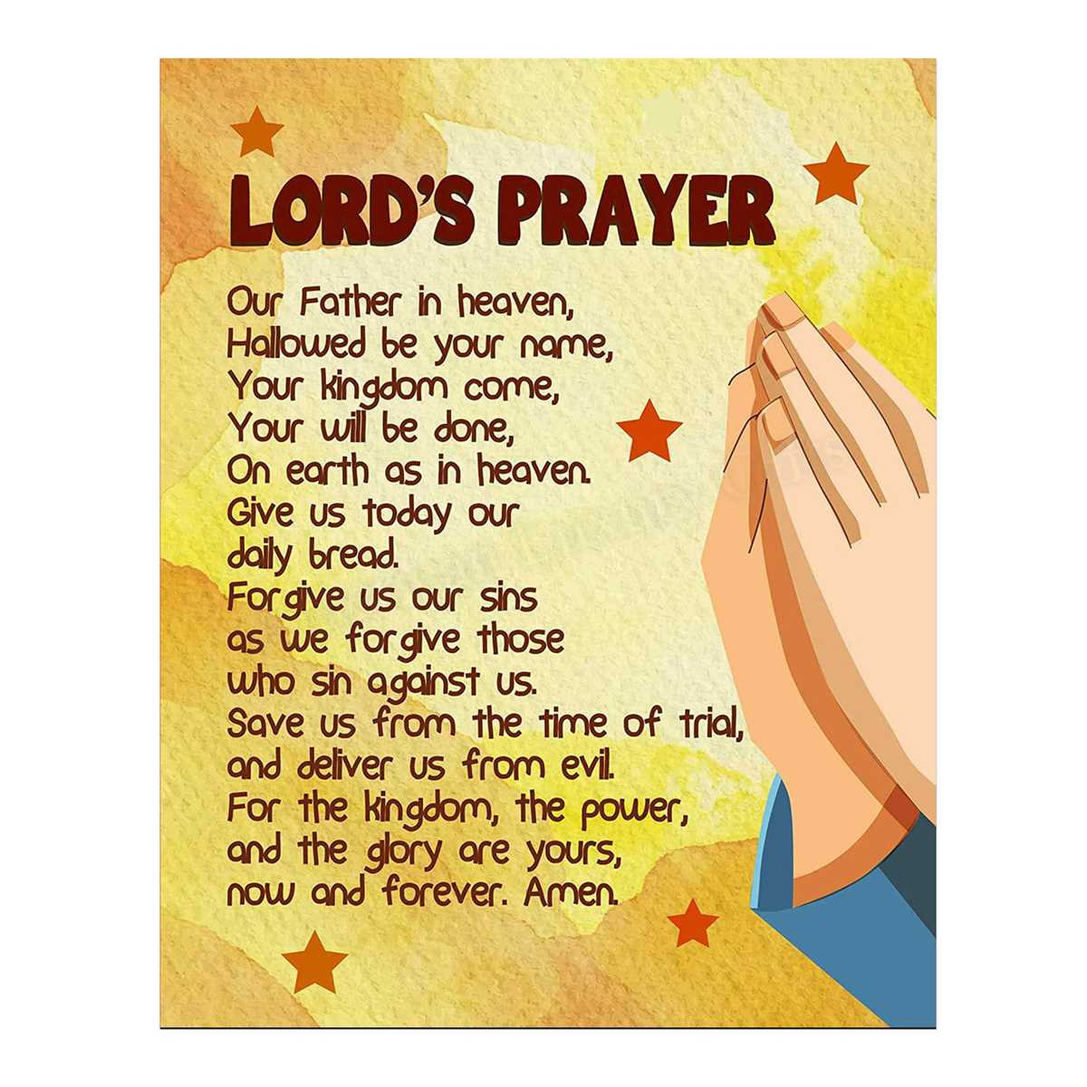 the lord prayer printable the lord prayer printable