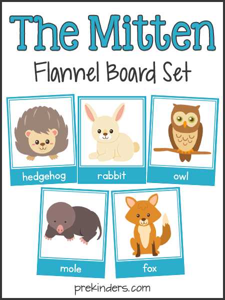 the mitten animals printable the mitten animals printable