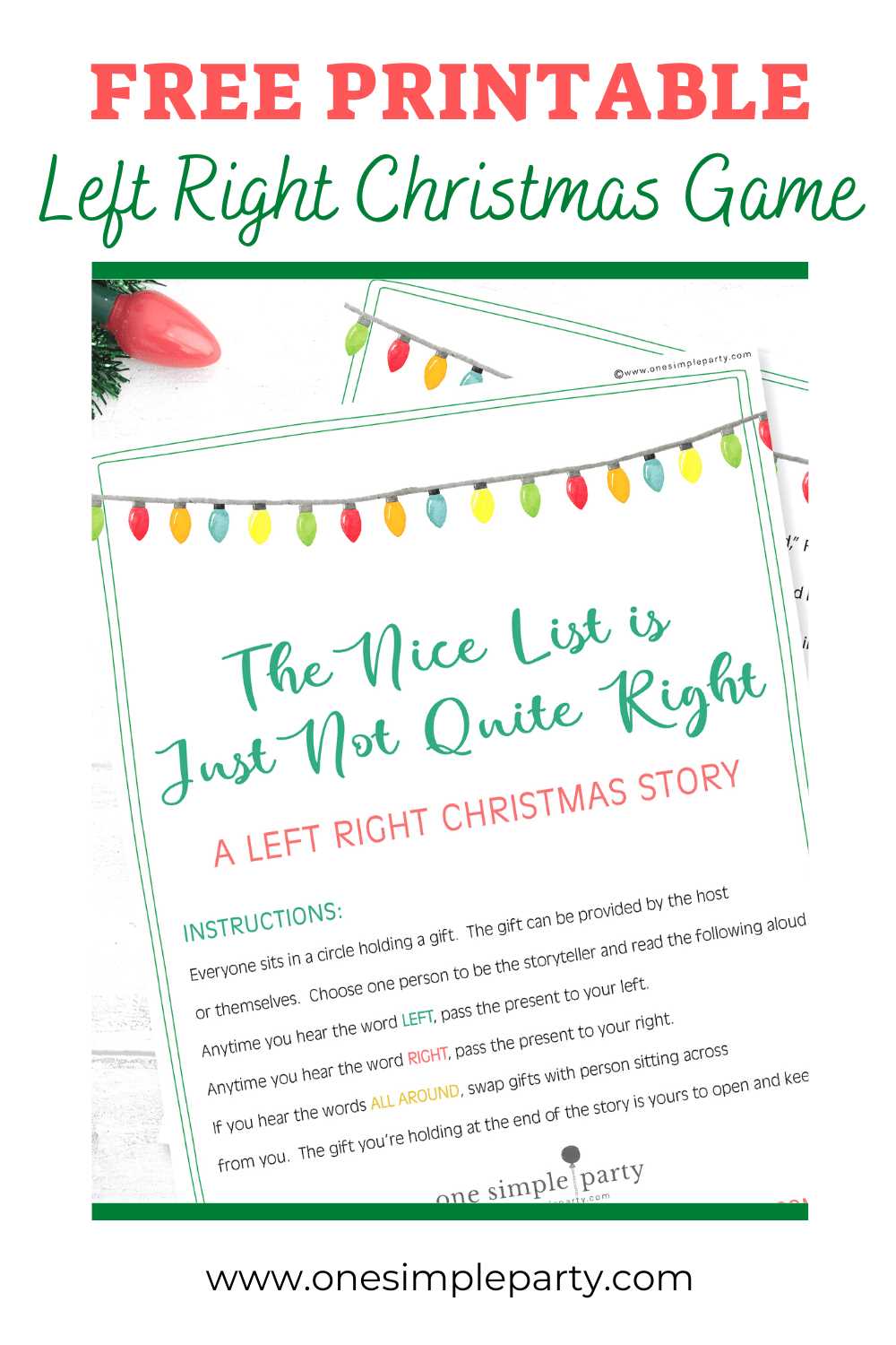 the right family christmas game printable the right family christmas game printable