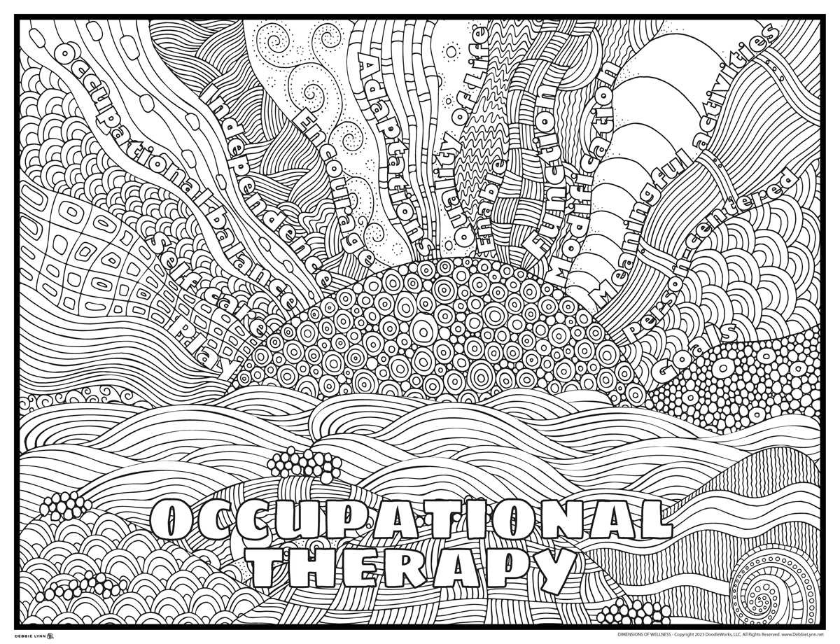 therapeutic coloring pages printable
