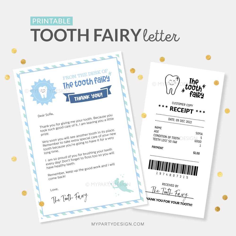 tooth fairy printable free