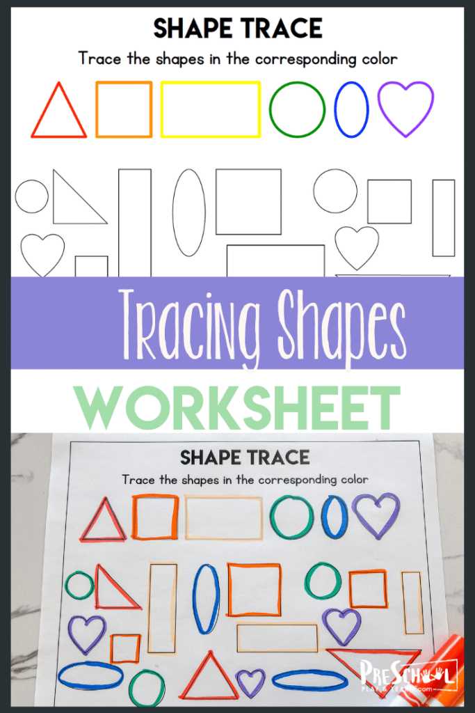 trace shapes free printable