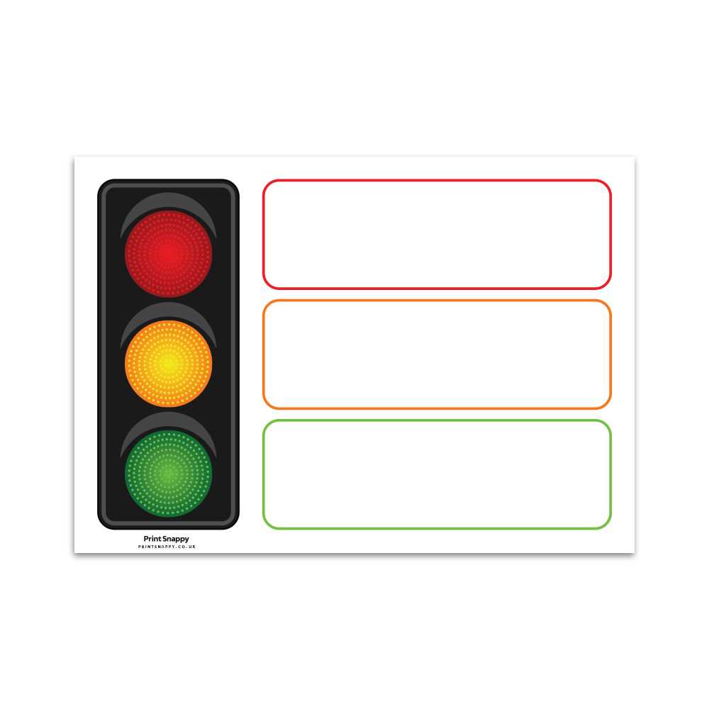 traffic light behavior chart printable traffic light behavior chart printable