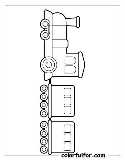 train printable template