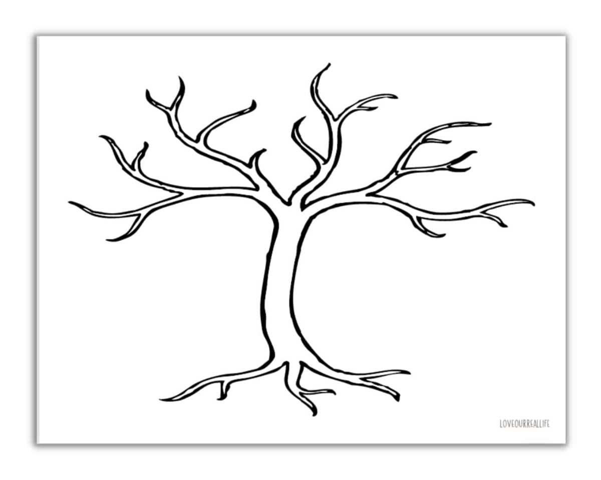 tree branch printable