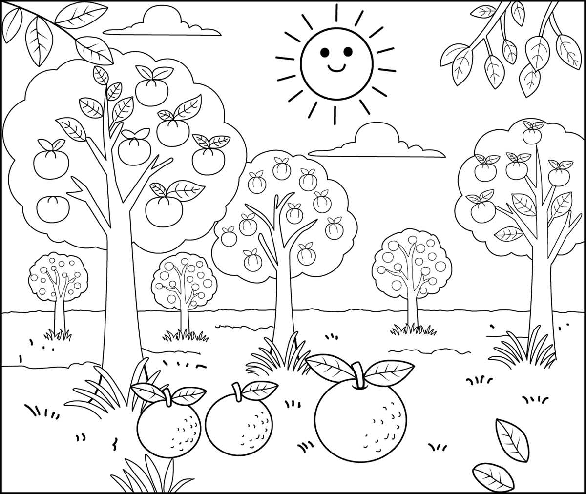 trees coloring pages printable trees coloring pages printable