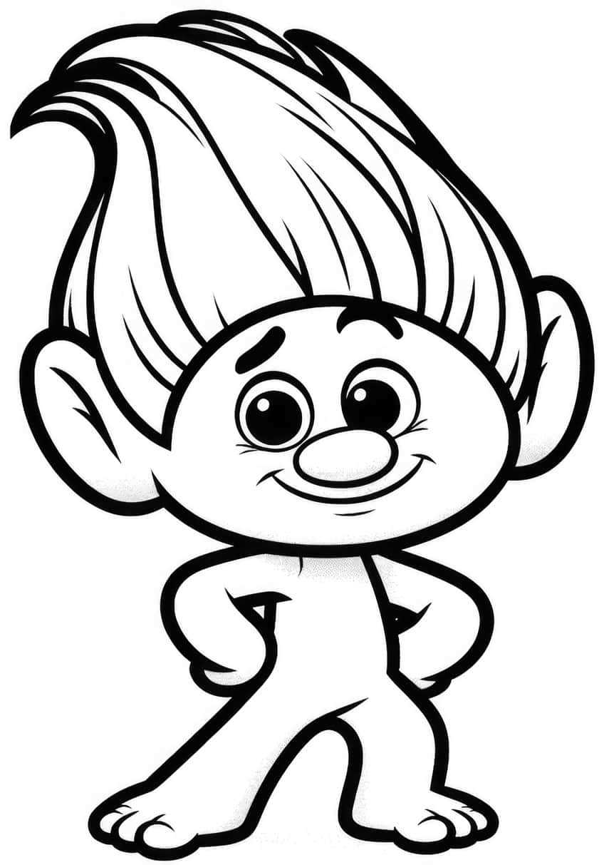 troll coloring pages printable troll coloring pages printable