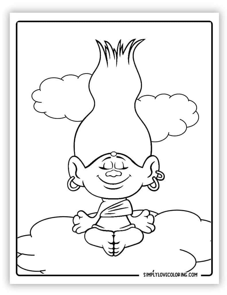 trolls coloring pages printable free trolls coloring pages printable free