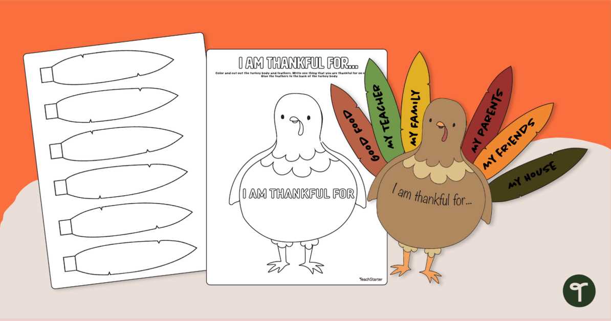 turkey printable craft