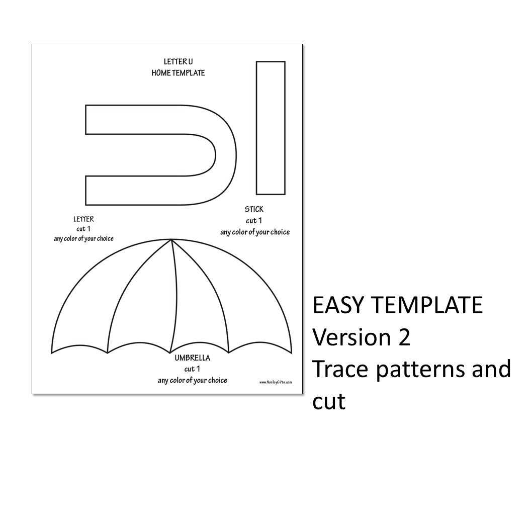 umbrella printable template umbrella printable template