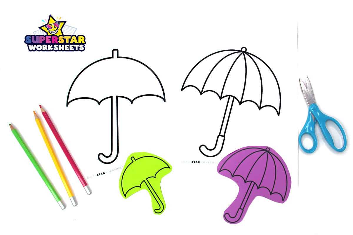 umbrella printable template umbrella printable template
