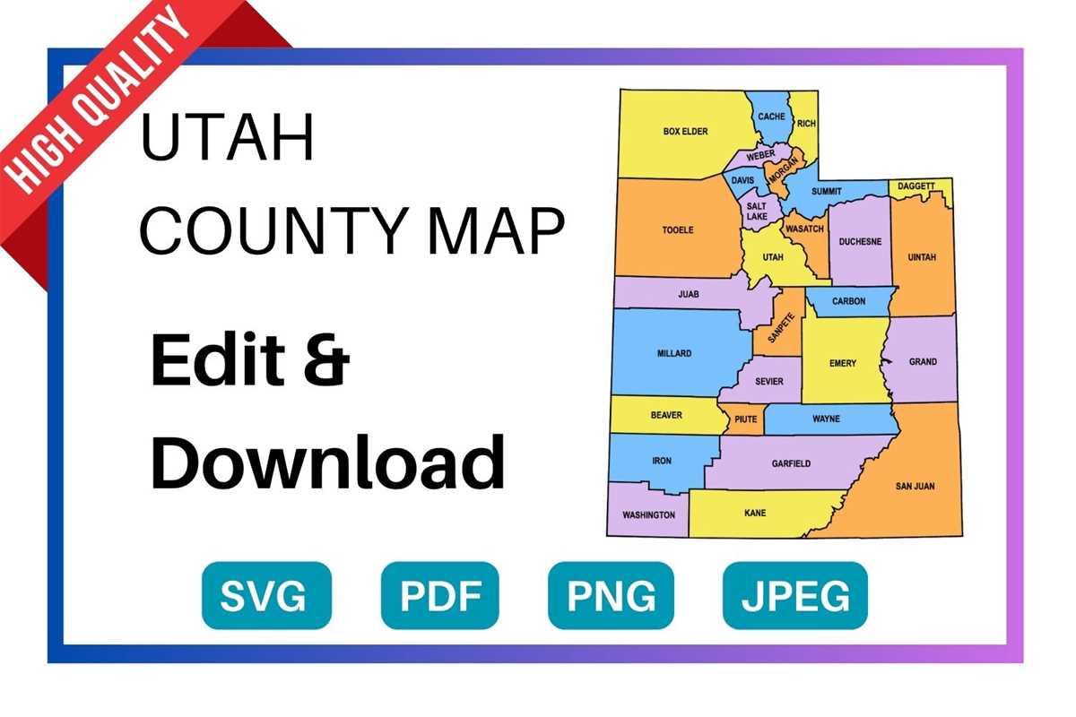 utah printable map utah printable map