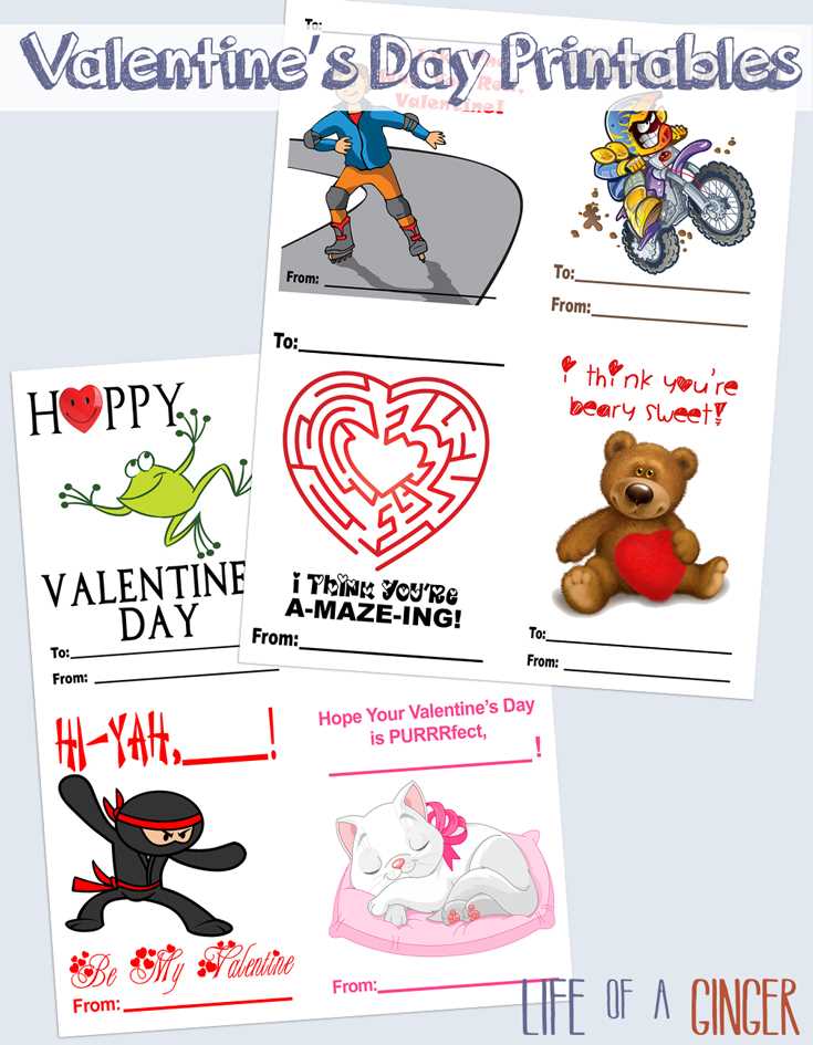 valentine day printable cards