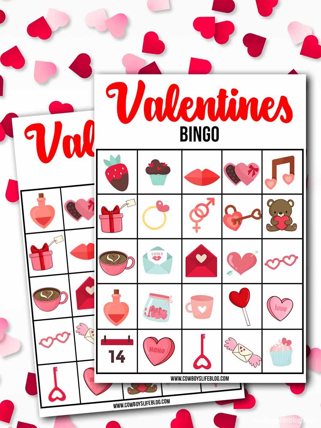 valentines day bingo printable