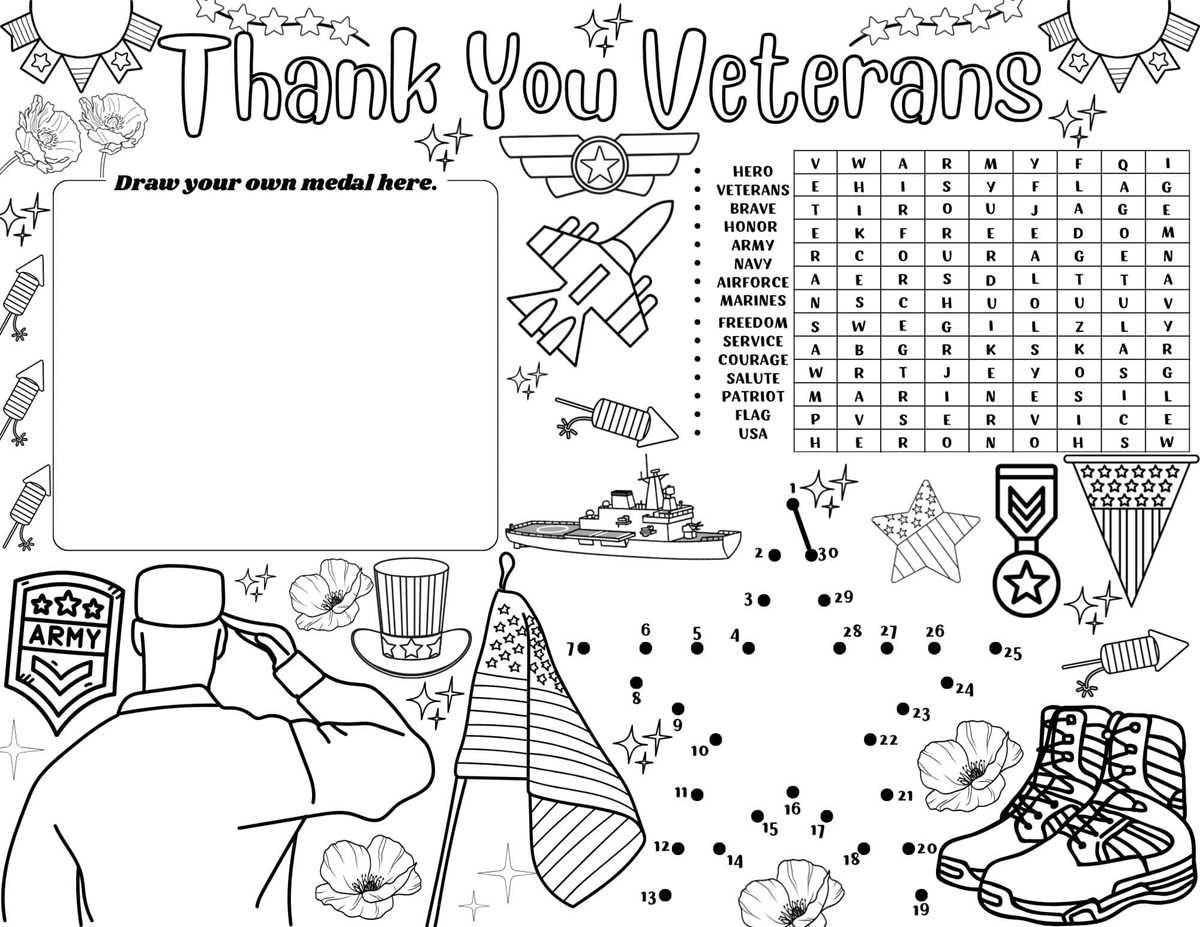 veterans day printables free