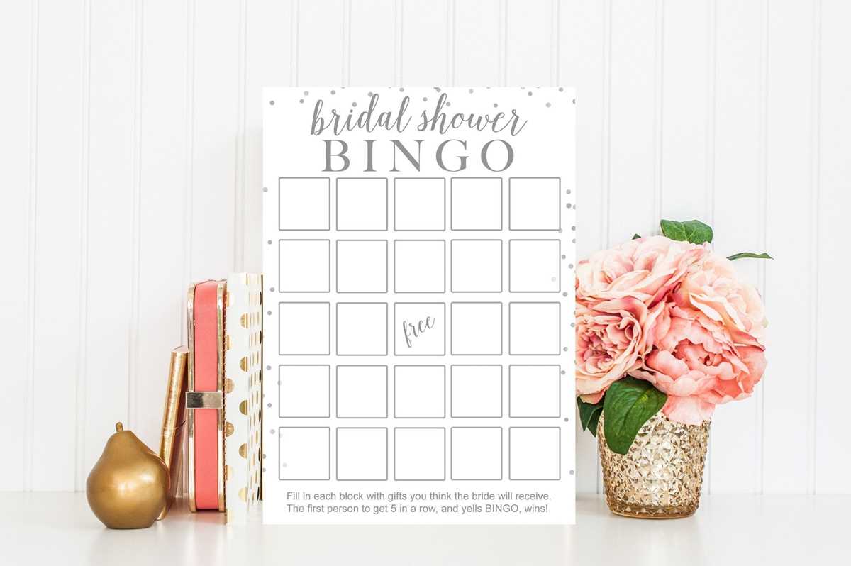 wedding shower bingo printable