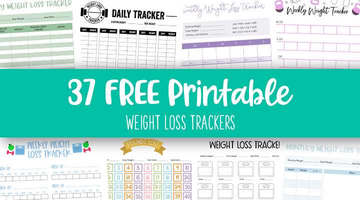 weight loss tracker printable free