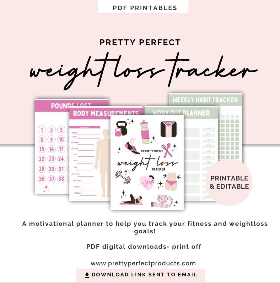 weight loss tracker printable free
