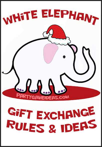 white elephant gift exchange rules printable