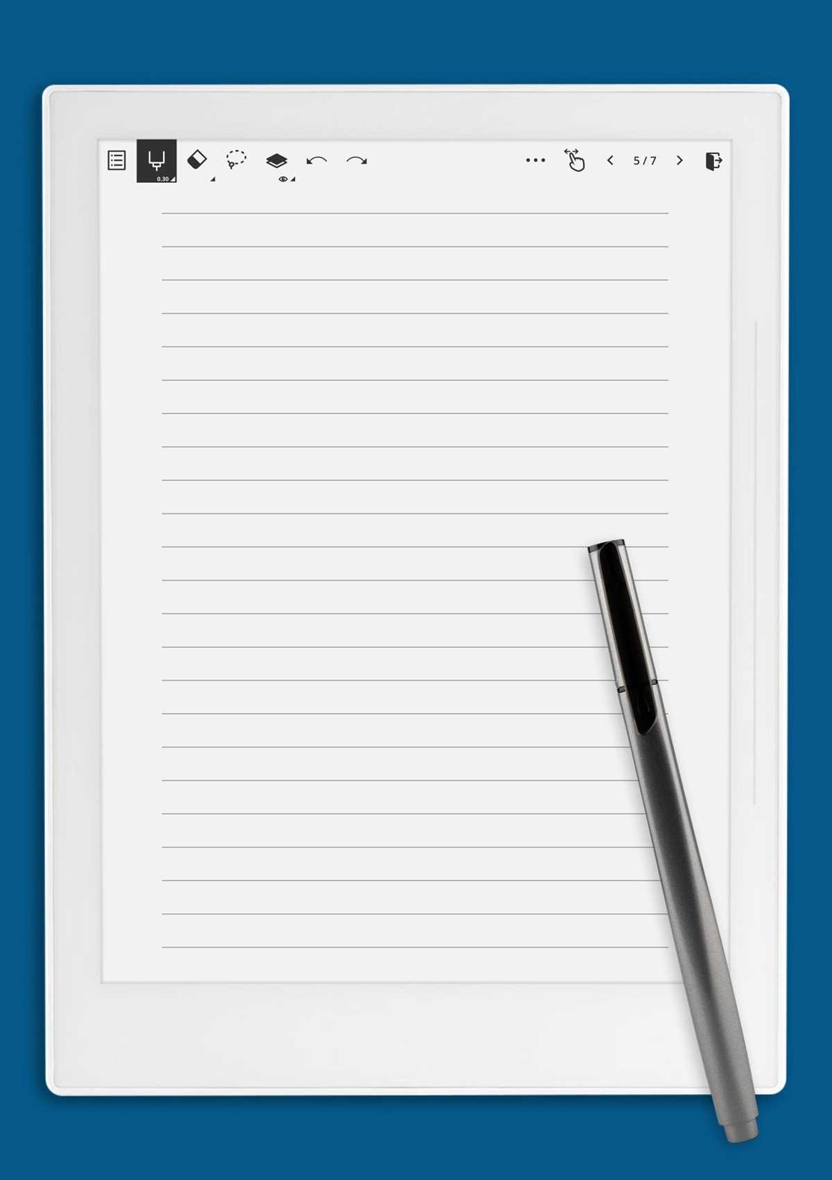 wide ruled printable paper