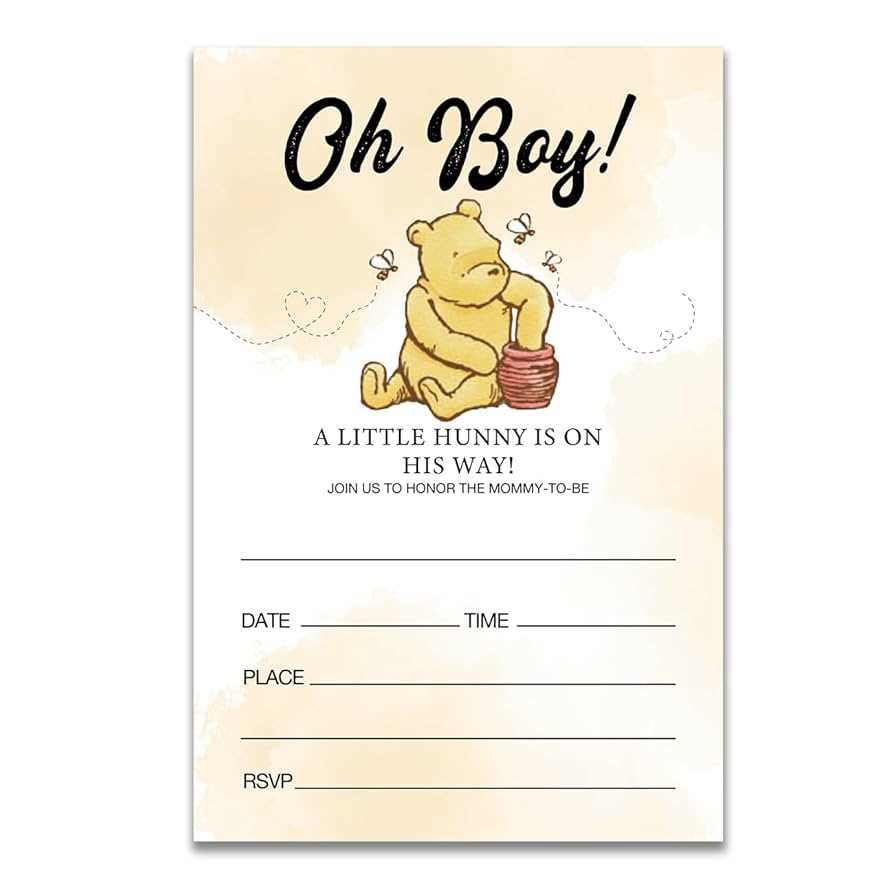 winnie the pooh invitations printable