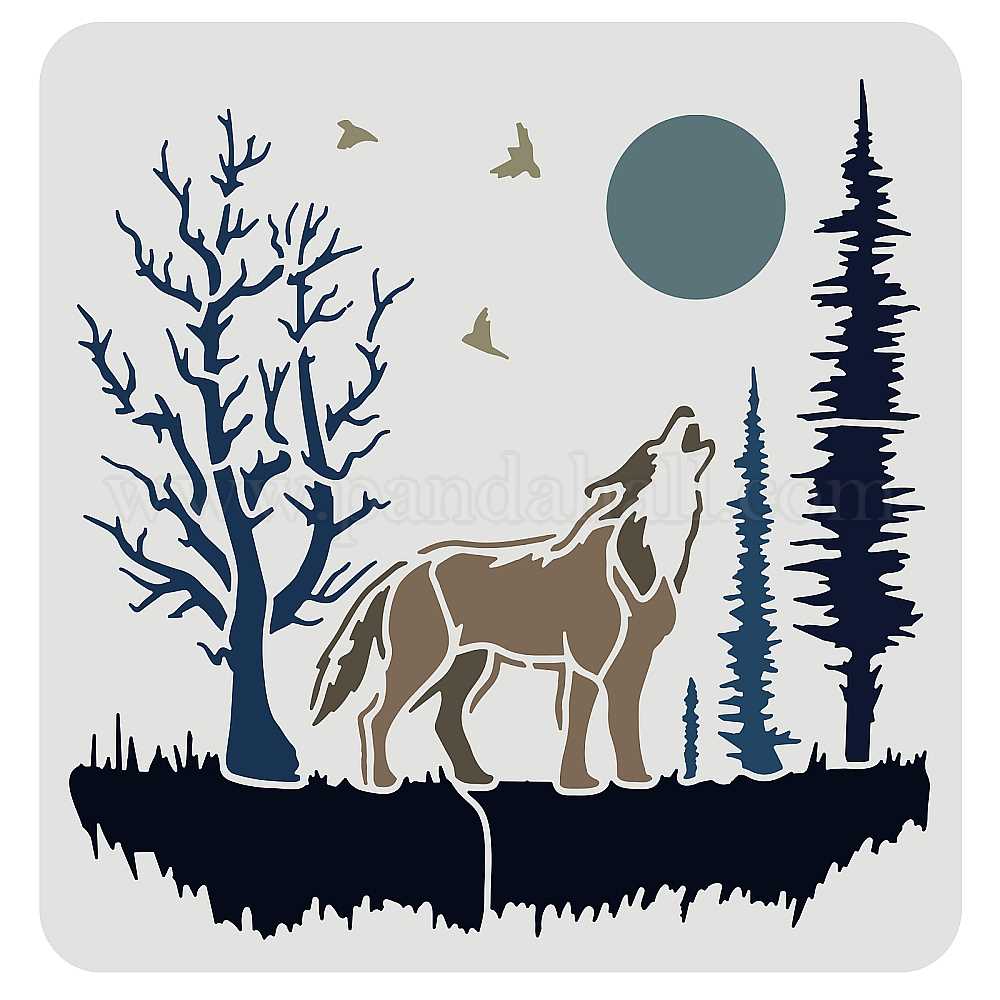 wolf stencil printable wolf stencil printable