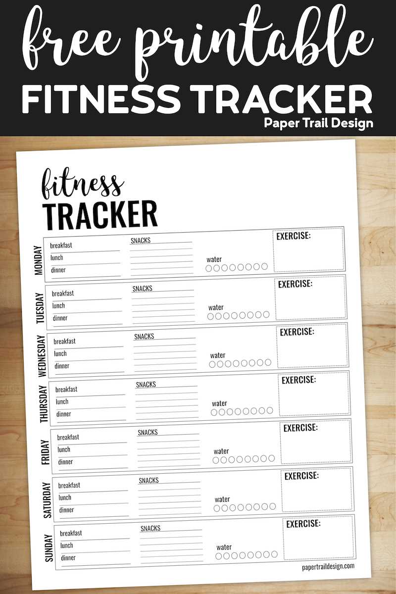 workout tracker printable