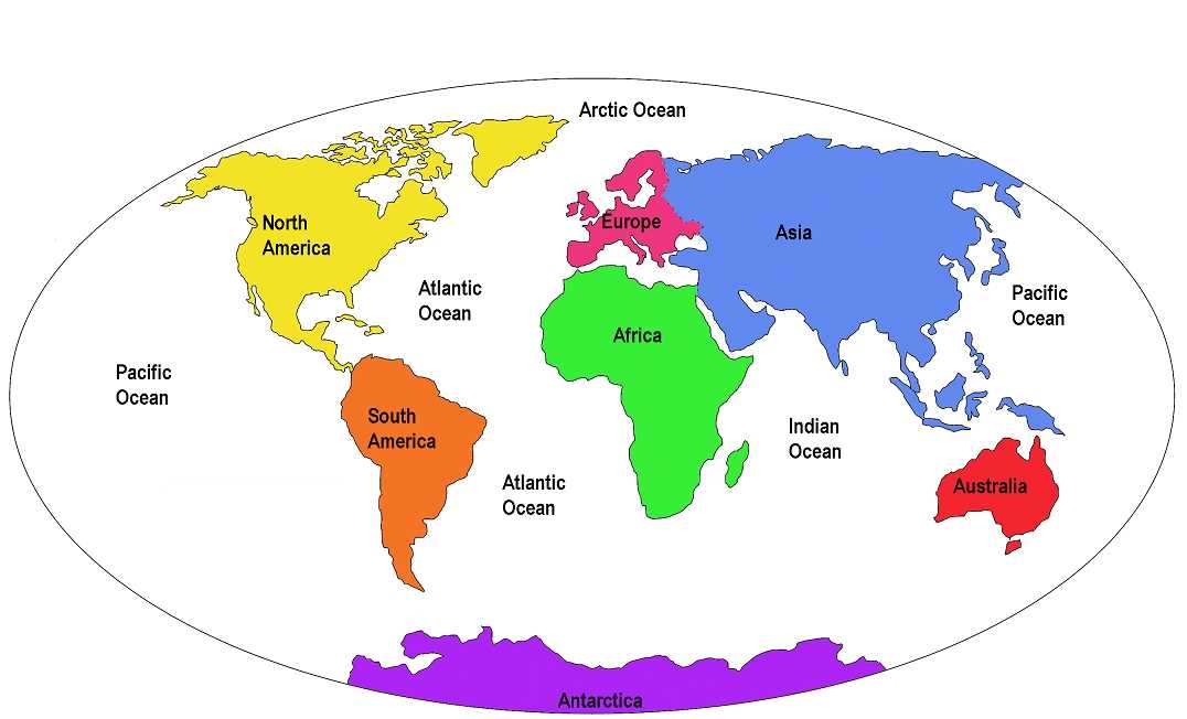 world map with continents and oceans printable world map with continents and oceans printable